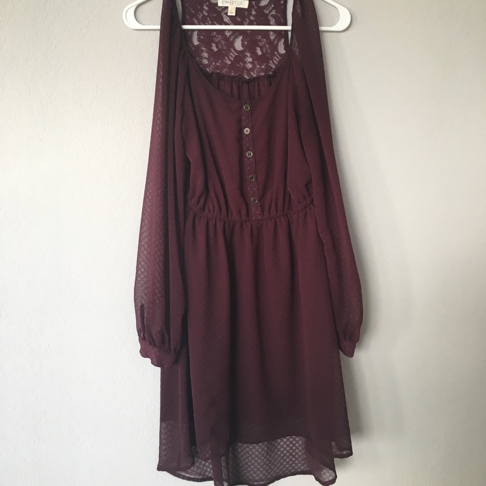 High low, cold shoulder dress